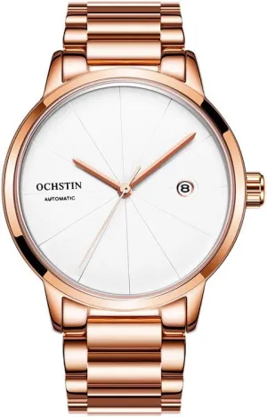 Watch Business Date Watch Full Steel Bracelet shortcut bubble bacteria ethical Automatic Watches Men Rose Gold Mechanical 