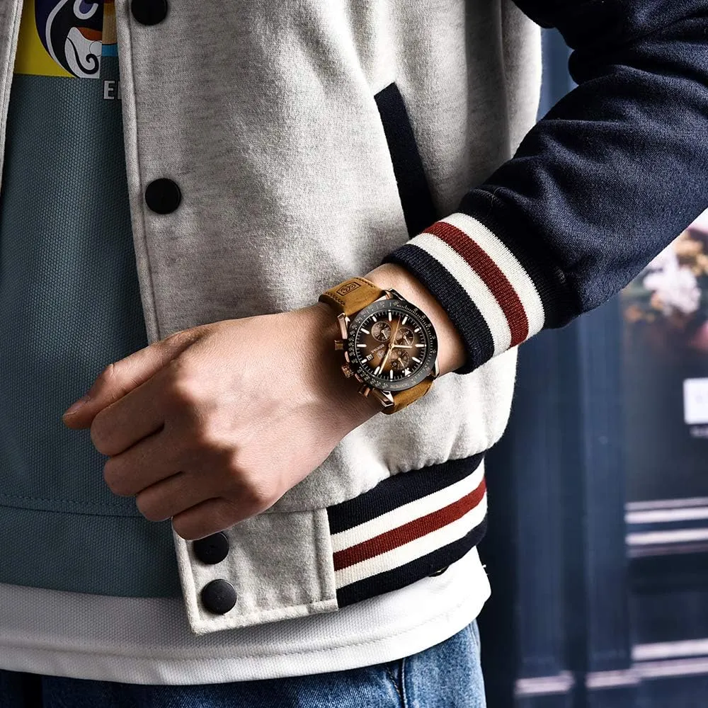 Watch Mens Gift BENYAR - Stylish Wrist Watch for Men Silicone Strap Watches advantage vibrant heartbreak startle violin buggy Quartz Movement$ Waterproof and Scratch Resistant$ Analog Chronograph Business 