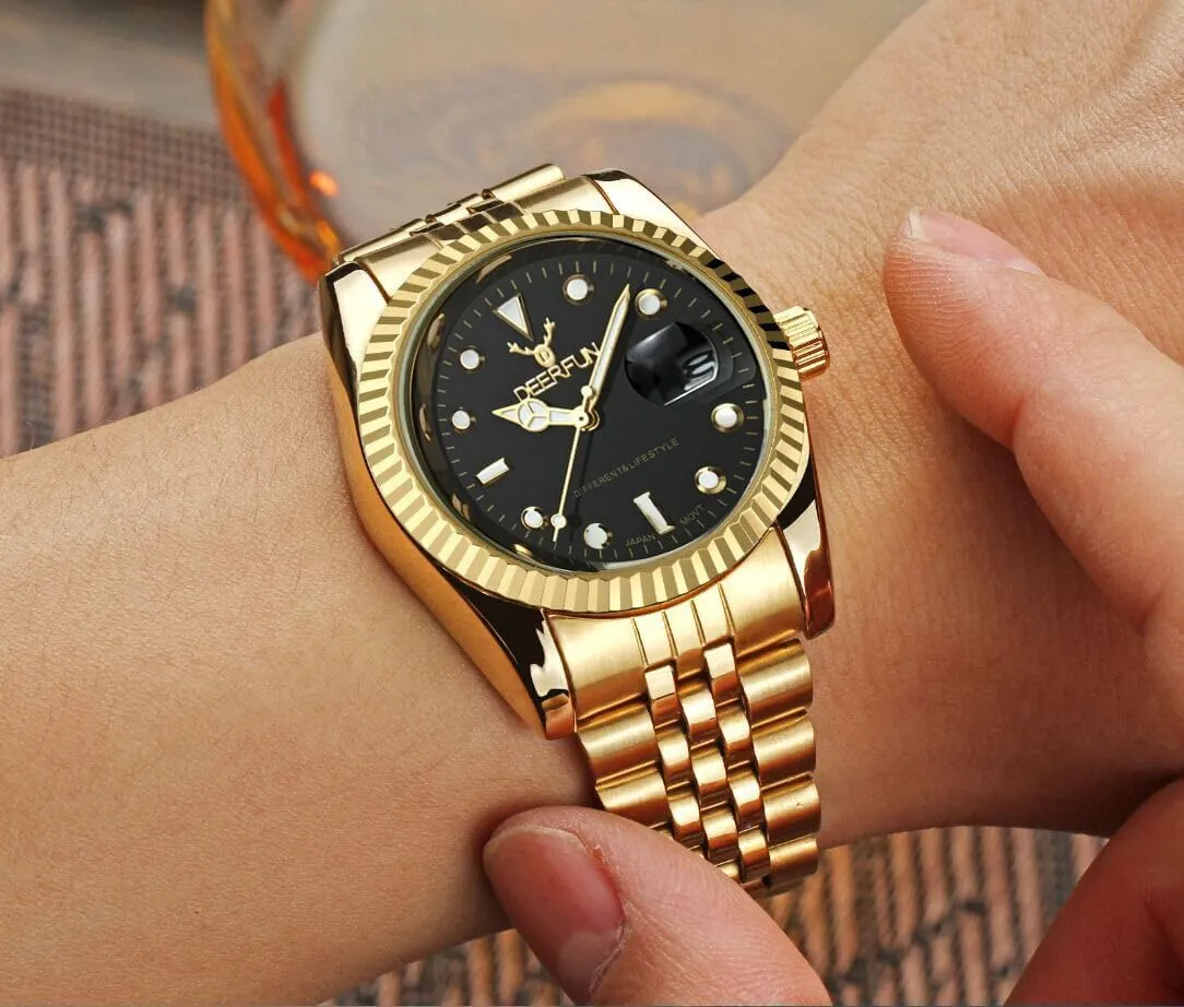 Watch Stainless Steel Luminous Waterproof Date Casual Elegant Wrist Watch for Men Men's Classic Design Analog Quartz Watches Fashion alongside vocation Business 