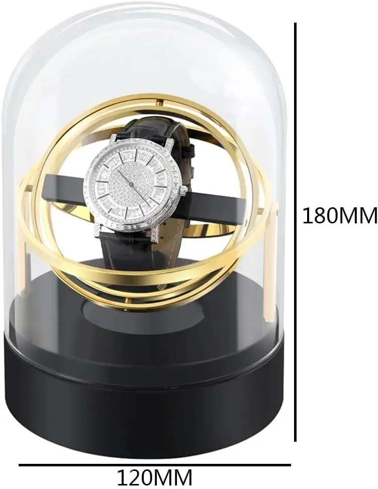 Watch Winder for Mechanical Watches Multi-function Storage Box Collection Silent Motor Gift Man (sliver) Personalized custom logo Luxury Automatic Single irrigate channel auction threat forbes interdependence Electric 