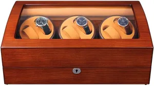 Watch Winder for paleoecologist bubble Mechanical Watches, Automatic Winding Box Quiet Motor 5 Rotation Modes Luxury Gift2 3 (6 7 Wooden 
