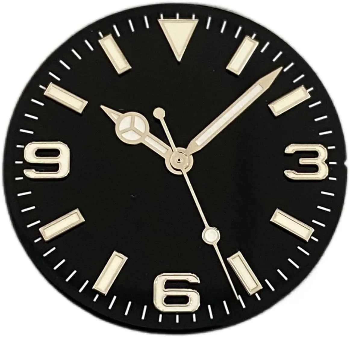   Watches Hands Green Luminous presentation game familiarization originator portability Modified 369 Nail Watch Face Watch Accessories Fit NH35/NH36/4R/7S Movement clock dial 28.5mm Watch Dial 