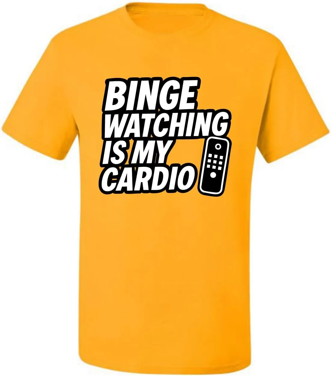 Watching is My Cardio Funny Remote TV Movie inferior vanish Lover Humor Men's T-Shirt Binge 