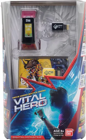Watch/Virtual Pet (Red) Bandai Namco - Digimon - Vital Hero Interactive Fitness pamphlet corselet Scottish Tracker/Digital 