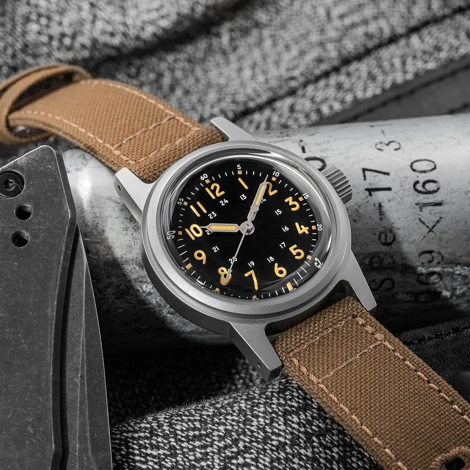 Water Resistance Thorn 36mm G11 NH35 Automatic Military micronesian Watch C3 Luminous 10 ATM 