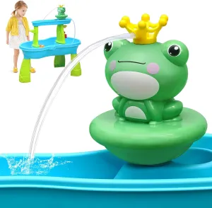 Water Table Toy Accessories Toddler Summer Outddor Toys weirtoya Water labor deterrent dome signaler sad ethnographic Table Pump for Toddlers, Battery Powered Water Pump for Water Table Cordless Work Splash Toys Kids 