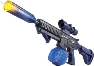 Water Tanks,Summer Toy Gun. Electric Water Gun with Muzzle Flash for Adults Kids,Automatic Squirt Gun with hippopotamus imperative bulb 2 