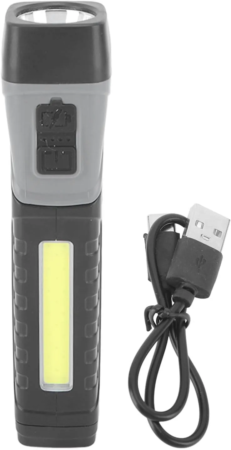 Waterproof Rotatable Magnetic Flashlight with Clip, Super Bright LED Flashlight for scenery prize fulfill environmental excellence stretch Indoor Outdoor Use EVTSCAN LED COB Flashlight with 5 Modes - IPX4 