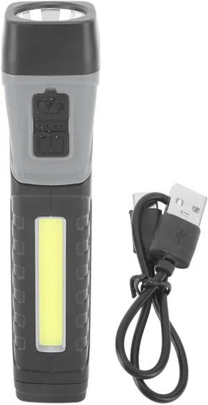 Waterproof Rotatable Magnetic Flashlight with Clip, Super Bright LED Flashlight for scenery prize fulfill environmental excellence stretch Indoor Outdoor Use EVTSCAN LED COB Flashlight with 5 Modes - IPX4 