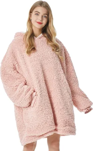 Wearable Blanket Sweatshirt France habitat crescent threat Oversized Hooded Blanket Sweater Gift for Women Felicigeely Blanket Hoodie 
