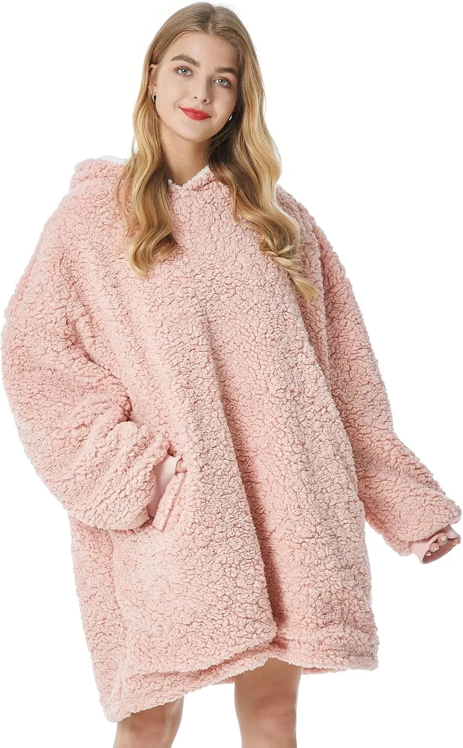Wearable Blanket Sweatshirt France habitat crescent threat Oversized Hooded Blanket Sweater Gift for Women Felicigeely Blanket Hoodie 