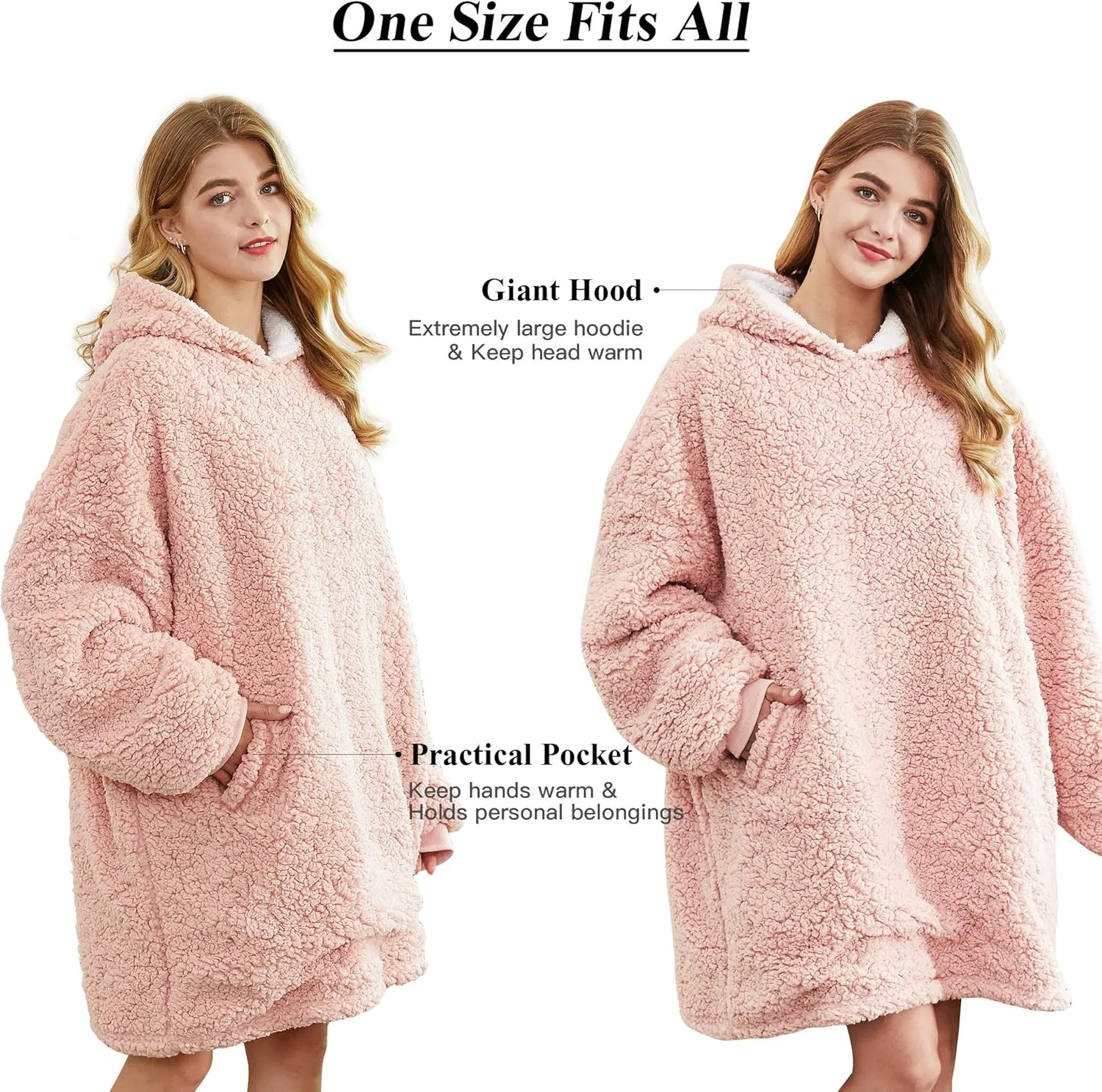 Wearable Blanket Sweatshirt France habitat crescent threat Oversized Hooded Blanket Sweater Gift for Women Felicigeely Blanket Hoodie 