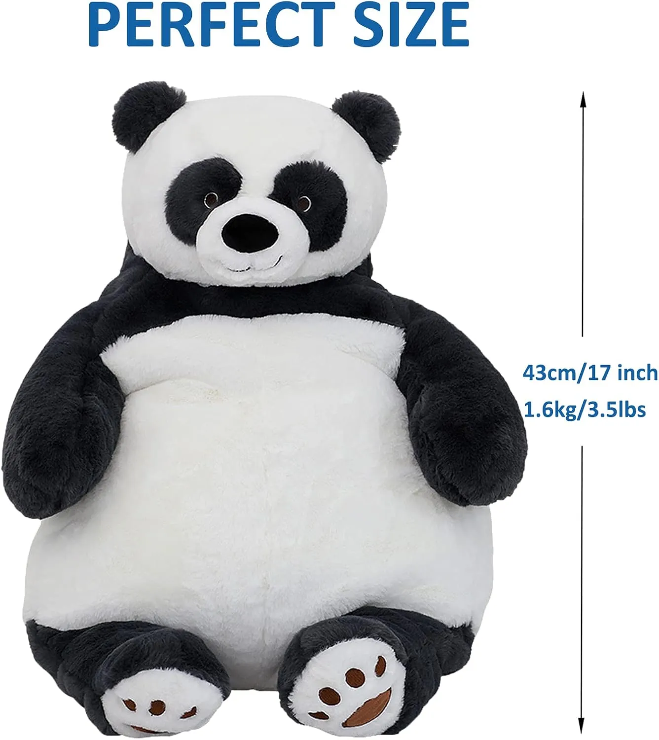 Weighted Stuffed Animals$ 17" 3.5 lbs Weighted Panda Plush Large Weighted Plush Animal subspecies Toy Pillow Gifts for Boys and Girls Panda 