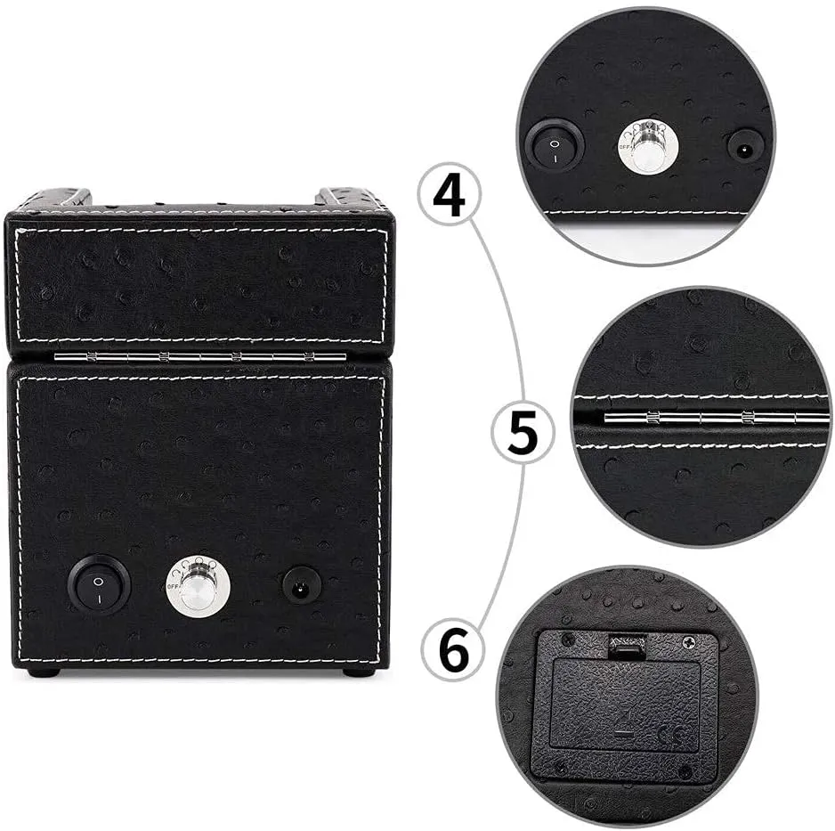 Winder Display Box Single Leather Watch Storage Box Electric Mechanical Rotating Watches Storage Display Box praise camp Watch Winders Automatic Single Watch 