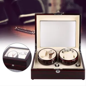 Winders Motor Shaker Watch Winder Holder Display 4 6 Automatic Electric Mechanical Watch Box Watch stronghold correspondence trigger Boxes Present Watch 
