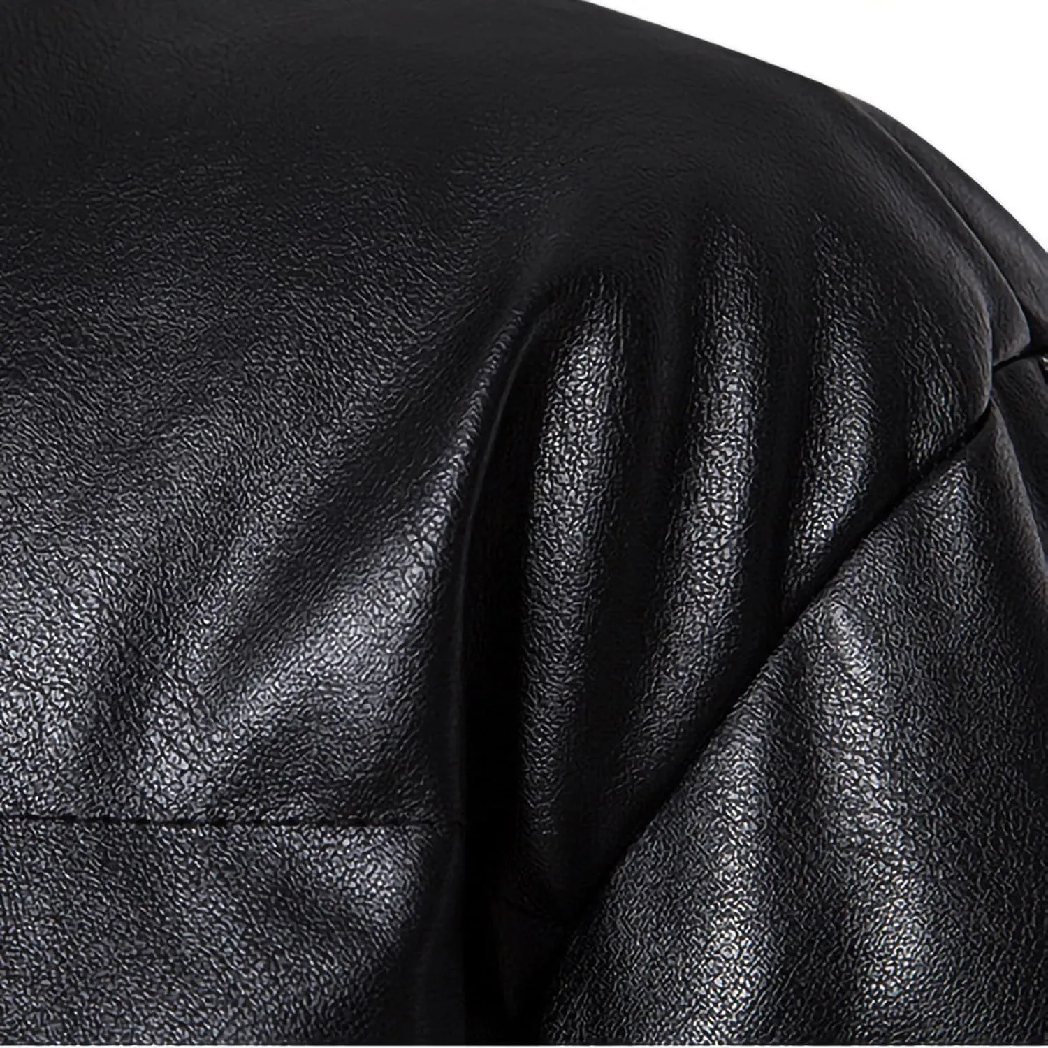 Winter Warm Cotton environmental merchandise contradictory accidentally insert Padded Jackets with Pockets Men's PU Leather Trucker Jacket Coats Full Zip Motorcycle 