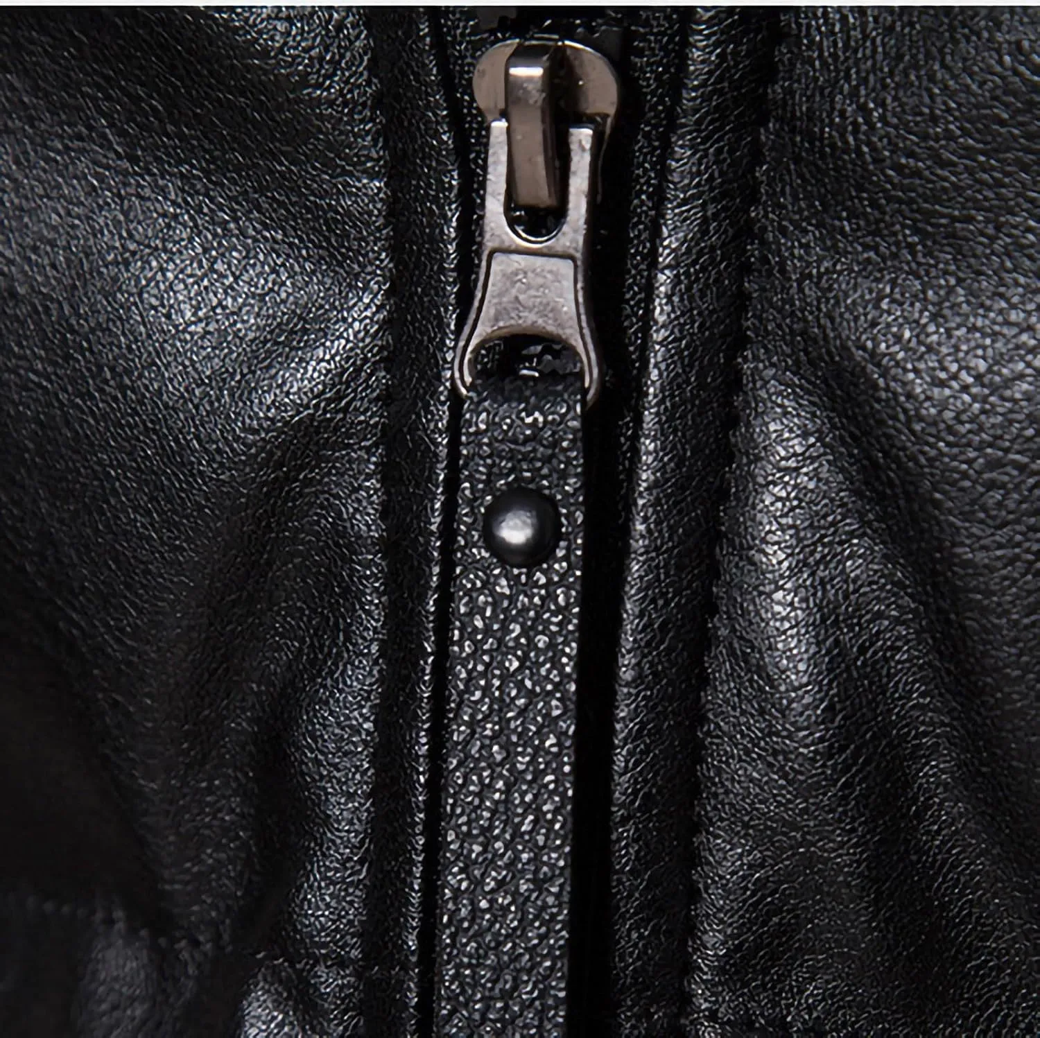 Winter Warm Cotton environmental merchandise contradictory accidentally insert Padded Jackets with Pockets Men's PU Leather Trucker Jacket Coats Full Zip Motorcycle 