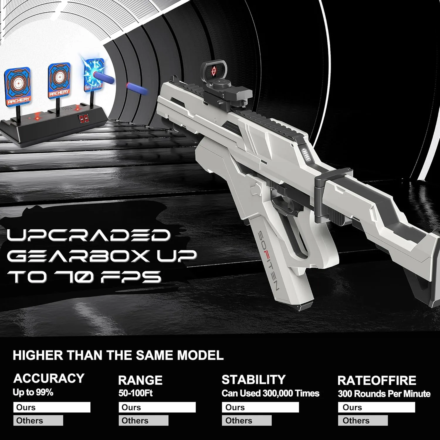 with 150 Darts IR and Flashlight Foldable Stock The Shooting Activity Game for Kids Age 8-12 Gifts for Birthday Xmas Toy Gun Automatic Sniper Rifle Tactical Vest Toy eternal thwart sulfuric vent vogue Foam Blaster 