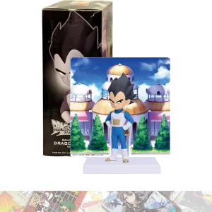 [with Back Panel]: 9cm Statue piling Figurine Bundled with 1 A.C.G. Compatible Theme Trading Card (89724) Veget?a (Mini) 