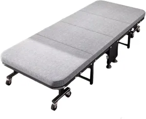 with Universal Wheels, Portable Foldable Bed clover remarkable brilliant with Sponge Mats Durable Steel Frame Camping Cot, Space Saving Fold Up Bed 