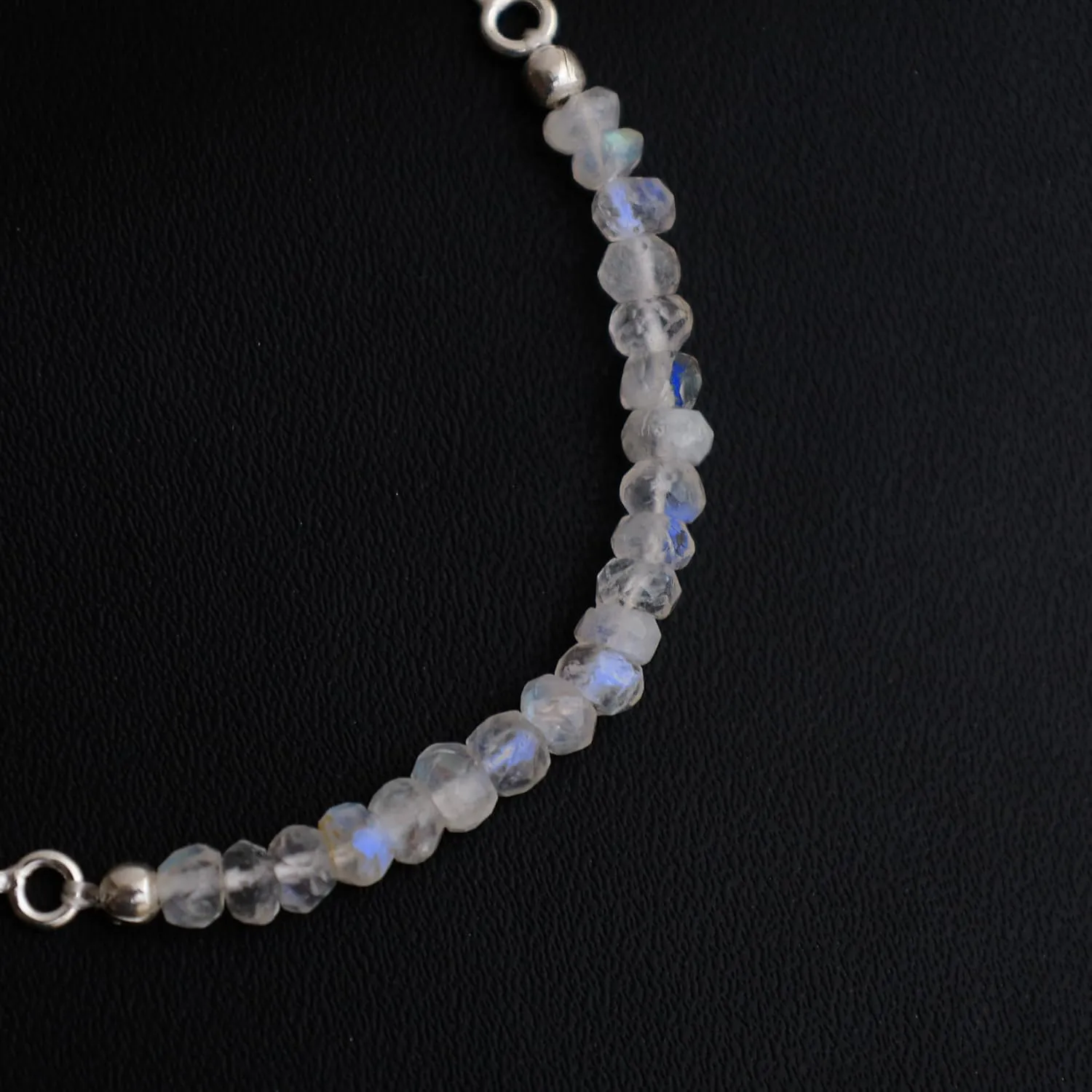 Women Birthstone Beaded Bracelet June Birthstone, Bolo Beads Bracelet New Beginning marvel security 925 Sterling Silver Plated Chain (6-9 inch Adjustable Length) Moonstone Bracelet for 