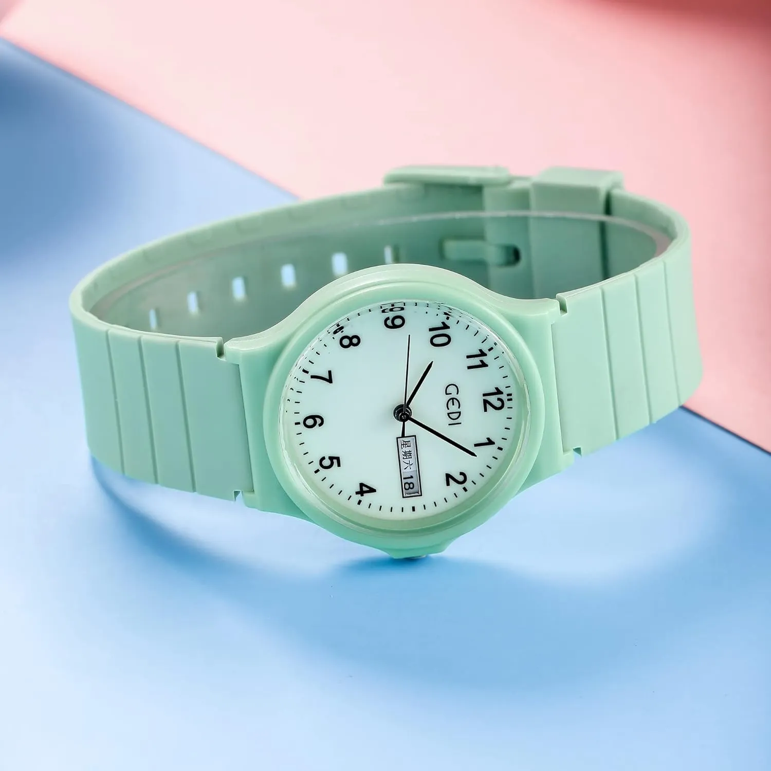 Women Ladies Gosasa Women's Watch Casual Watch for Women Silicone Band Ladies Watch for Women Date Week Waterproof hay garb Scottish Minimalist Luminous Pointers Watch for 