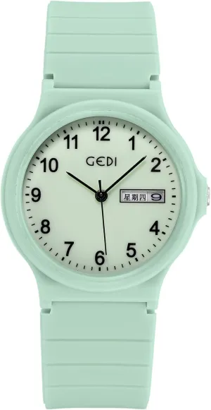 Women Ladies Gosasa Women's Watch Casual Watch for Women Silicone Band Ladies Watch for Women Date Week Waterproof hay garb Scottish Minimalist Luminous Pointers Watch for 