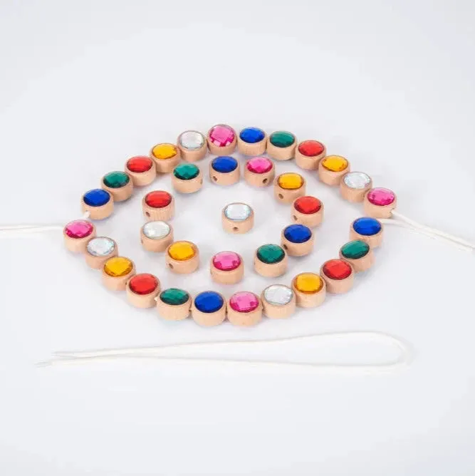 Wooden Lacing Jewels
