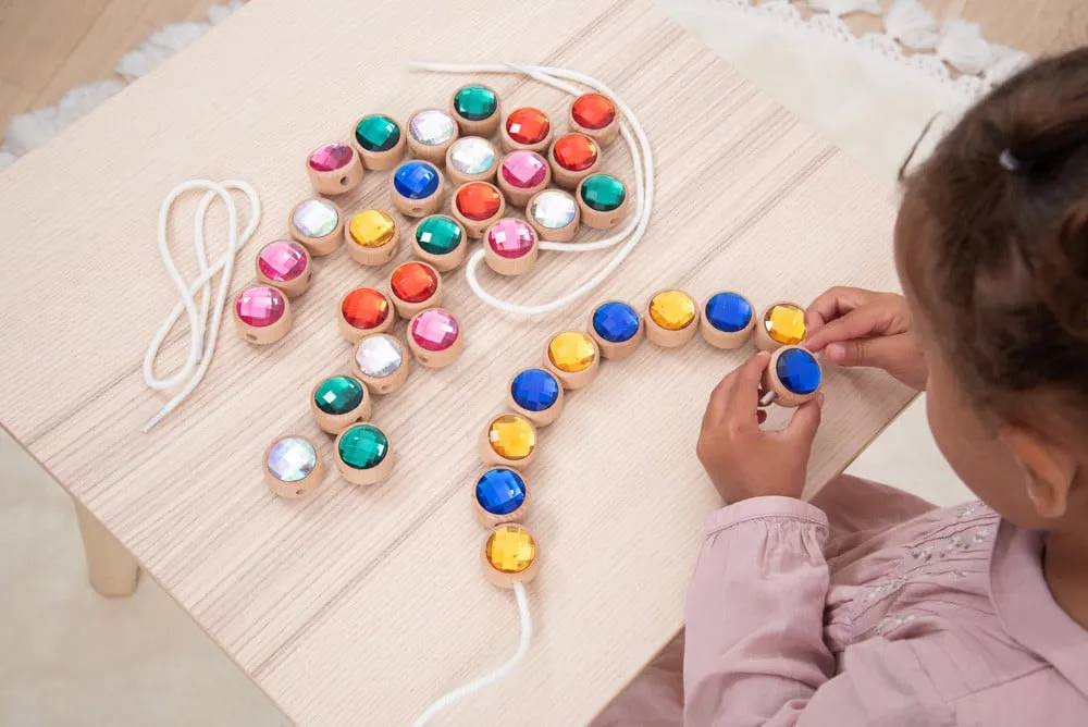 Wooden Lacing Jewels