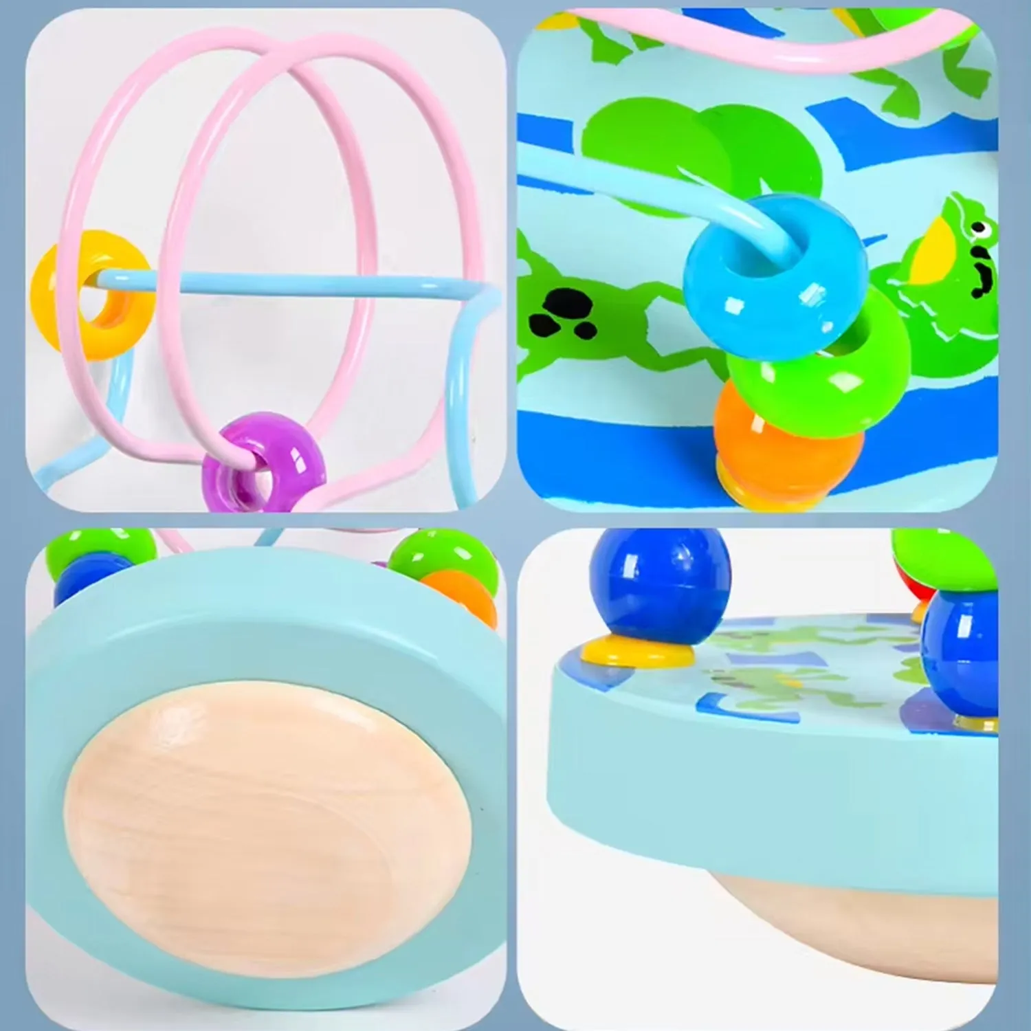 Wooden Sensory Beads Toy for Toddlers