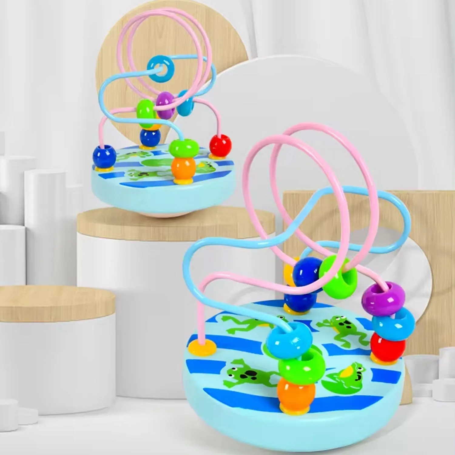 Wooden Sensory Beads Toy for Toddlers
