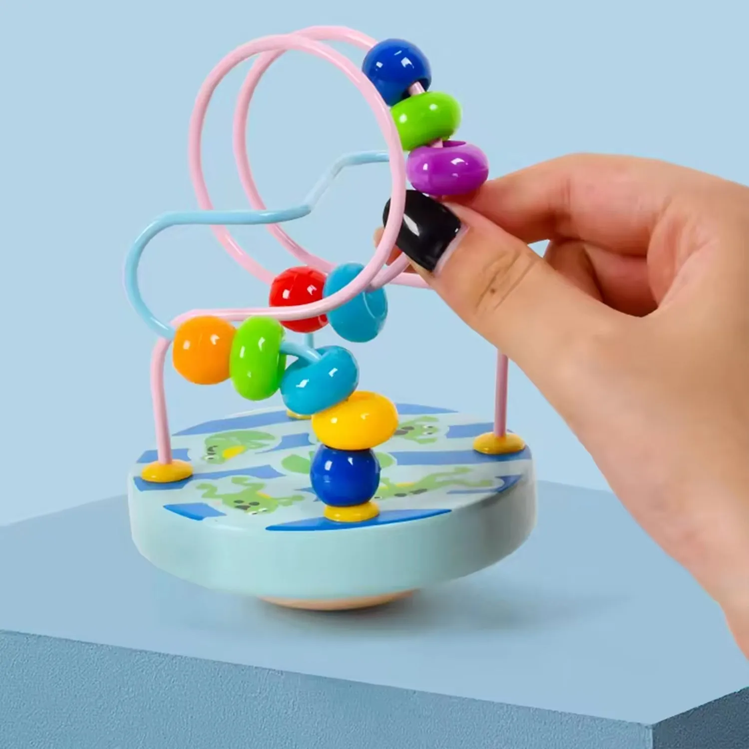 Wooden Sensory Beads Toy for Toddlers