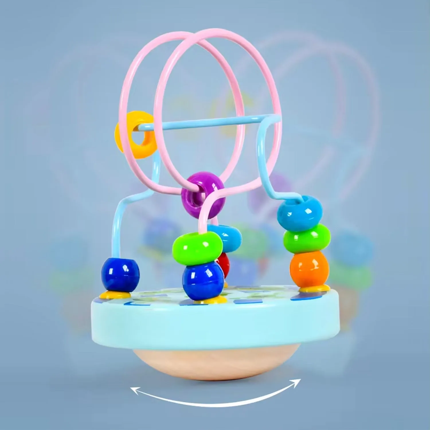 Wooden Sensory Beads Toy for Toddlers