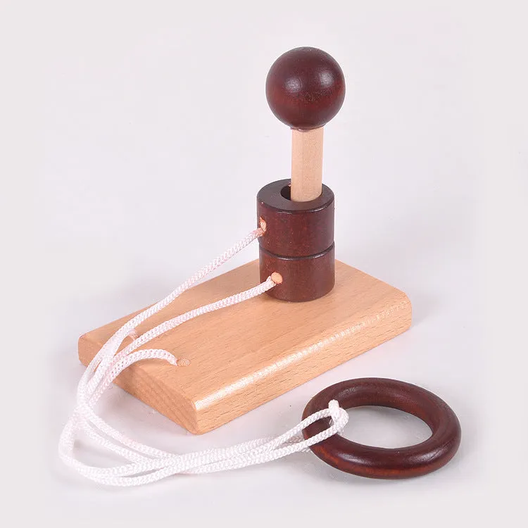 Wooden Space Thinking Educational Toy Luban Lock Space Unlocking And Threading