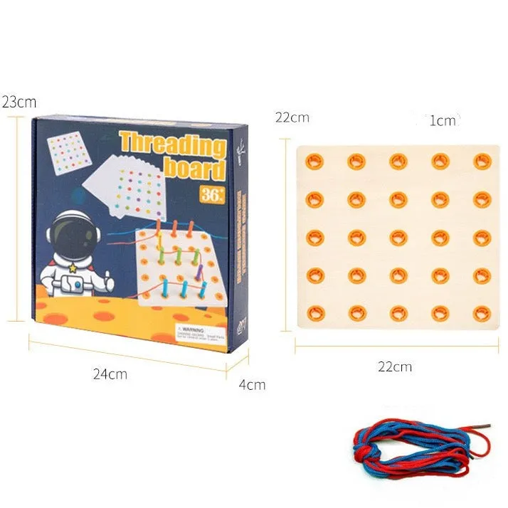 Wooden Threading Board - Fine Motor Toys