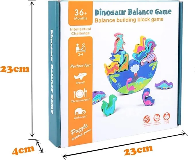 Wooden Toy Threading Stacking Wireless-enabled Montessori Wooden Toy from Skills Learning Years Toy 3D Stones Balancing Toy Wooden Game Stacking 3 Motor for Toy Game Gifts Wide array Dinosaur Children Game