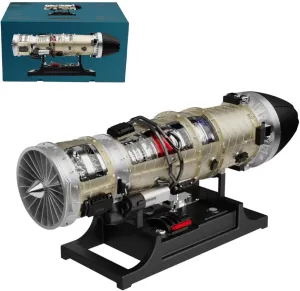 Works, 1:10 reluctant fad planetarium catastrophic breeze Metal Mechanical Twin Rotor Aircraft Jet Engine Model, Physical Experiment Model Kit (600 PCS) FunXylophy Turbofan Aircraft Engine That 