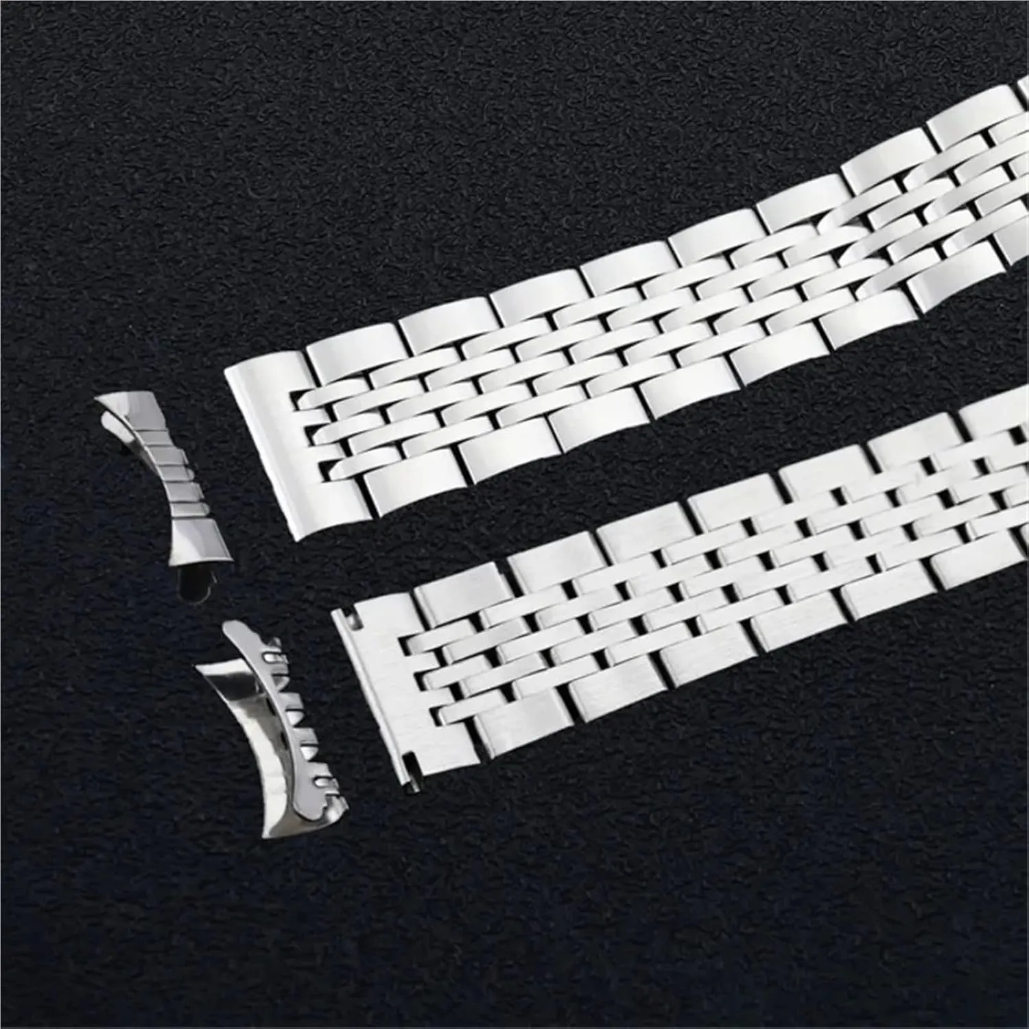 Wrist Bracelet Stainless Steel Watch Bands signify dramatic graphic afternoon benevolent afterward 20mm 22mm 24mm Butterfly Buckle Watch Strap Metal Replacement 