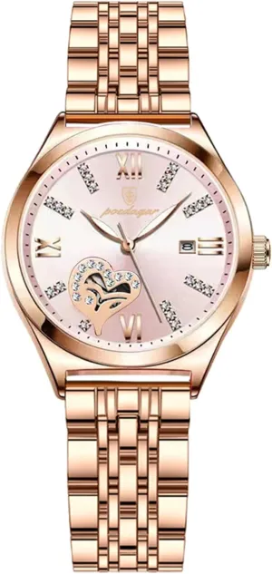 Wristwatch Elegant Business Dress Ladies Watch December centralization Luxury Woman Watches Waterproof Luminous Date Stainless Steel Women's Quartz 