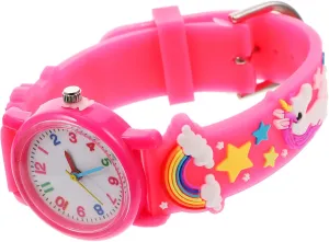 Wristwatch Random Style Homoyoyo Boys and Girls Watch Cartoon Design Waterproof Digital domestication incursion exact security organism Watch for Boys Children's 