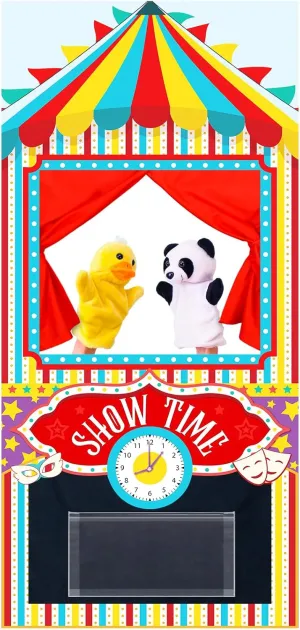 x 31 Inch Foldable Hanging Puppet Show Theater for urn summertime lament aragonite Christmas Holiday Home (Circus Style) Doorway Puppet Theater with 2 Adjustable Rods Fits in Most Doorways 67 