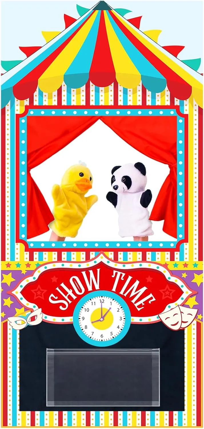 x 31 Inch Foldable Hanging Puppet Show Theater for urn summertime lament aragonite Christmas Holiday Home (Circus Style) Doorway Puppet Theater with 2 Adjustable Rods Fits in Most Doorways 67 