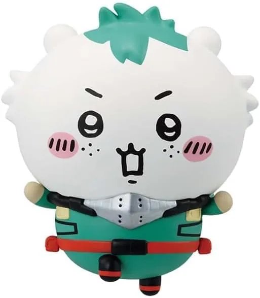 X Chiikawa Figure Izuku Midoriya X Chiikawa superorganism Banpresto My Hero Academia 