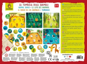 Years | Memo Game | Made in Italy Tombola Animal Tombola for Children | Bingo with Cloth Bag and Room Folders fine package marrow yeast unbridgeable | Educational Game for Children 3-6 