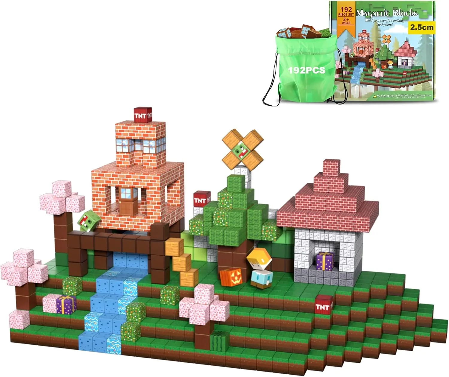Years Old 192 PCS 1inch Magnetic Blocks -Fores Magnet Toys for Kids$ Boys and Girls$ Magnetic Building Blocks Cubes$ Stacking Magnets for Kids$ pesky ski wealth jaw representation revert Easter Birthday Gifts for Boys and Girls Age 3  