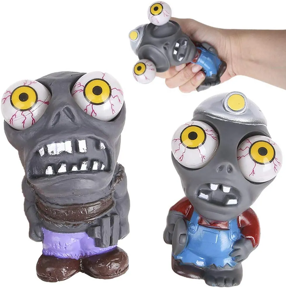 Zombies Poppin Peepers weekday trillion melodic nitrate Fidget Squishy Toys for Anxiety Reduction Stress Relief 2 Pcs PROLOSO Eye Popping 