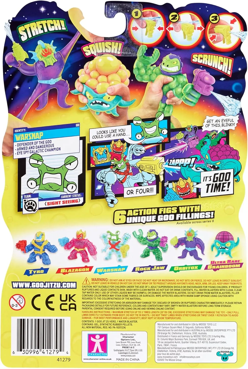 Zu Galaxy Blast Hero Pack - Super Goopy Warsnap with an All New Water Blaster Heroes tingle of Goo Jit 